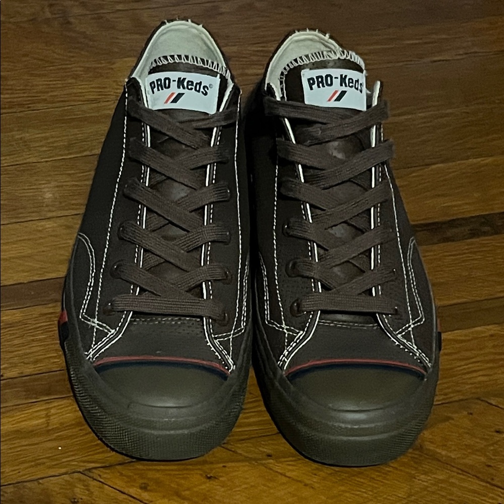 Men's Pro Keds Royal Brown perforated Leather Sneakers